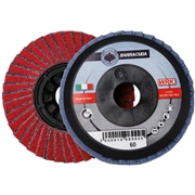 Afbeeldingen van Flap grinding discs with plastic backing in zirconium and ceramic abrasive cloth WRK BARRACUDA PLASTICA