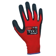 Afbeeldingen van Work gloves in nylon/spandex with 2/4 in nitril foam sanitized MANOGRIP 30835