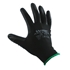 Image sur Work gloves in polyester coated in black polyurethane WRK