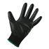 Image sur Work gloves in polyester coated in black polyurethane WRK