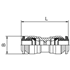 Image sur Straight connectors in nickel-plated brass AIGNEP 50040