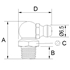 Afbeelding van Hydraulic grease nipples 90°