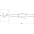 Image sur Digital slide depth caliper for small bores IP67 ALPA MEGALINE AA083