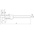 Image sur Digital slide caliper with long jaws for internal measurements ALPA AA104