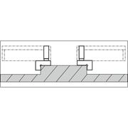 Image de L-shaped flat contacts for external measurements ALPA BA432