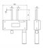 Image sur Digital instrument for internal seeger measurements with rods facing opposite sides IP54 ALPA BA370