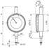 Image sur Ø 58 centesimal dial gauge ALPA CB005