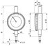 Picture of Ø 58 mm millesimal dial gauge ALPA CB023