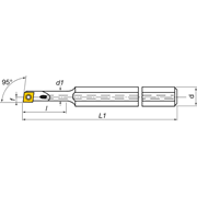 Image de Toolholers for internal threading for positive inserts KERFOLG TURN form C - A….SCLCR/L