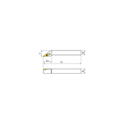 Image de Toolholers for external threading for positive inserts KERFOLG TURN form V - SVJCR/L