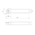 Image sur External turning toolholders, through coolant, for negative inserts KERFOLG - Shape C - PCLNR/L