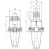 Picture of Hydraulic chucks DIN 69871 SK form AD+B KERFOLG