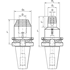 Afbeelding van Hydraulic chucks MAS 403 BT form AD+B KERFOLG