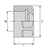 Afbeelding van Hexagonal nuts for ER collets ER DIN 6499 KERFOLG