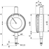 Afbeelding van Dial Indicators millesimal Ø 58 ALPA