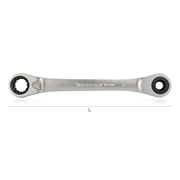 Afbeeldingen van Combination wrenches with reversible ratchet 4 in 1 WODEX WX1460