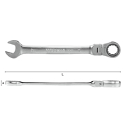 Afbeeldingen van Combination ratchet wrenches with swivel head WODEX WX1400