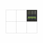 Afbeeldingen van Set of micro screwdrivers for electronics with hexagonal socket in Foam WODEX WX1957/SE6