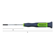 Afbeeldingen van Micro screwdrivers for electronics for slotted screws WODEX WX4040