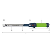 Afbeeldingen van Torque wrenches click-action for insert tools WODEX WX6370