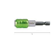 Afbeeldingen van Magnetic bit holders Quick release WODEX WX4630