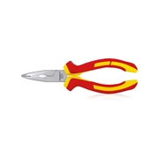 Afbeeldingen van Half round long bent nose pliers VDE insulated 1000 Volt WODEX WX3230