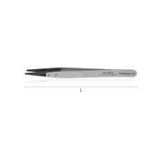 Afbeeldingen van Spring bar tweezers with carbon fibre tips WODEX WX3542