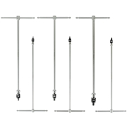 Image de Set of T-handle swivel head hexagonal wrenches WODEX WX2745/S5- WX2745/S6