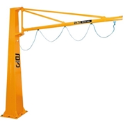 Afbeeldingen van Column-mounted JIB cranes with profile are GIS SYSTEM KB B-HANDLING