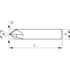 Picture of KERFOLG SPEEDY 90&#176; solid carbide end mill with 4 cutting edges