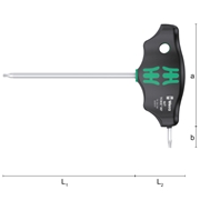 Afbeeldingen van Hexagonal wrenches with handle for Torx screws WERA 467 TORX&#174; HF